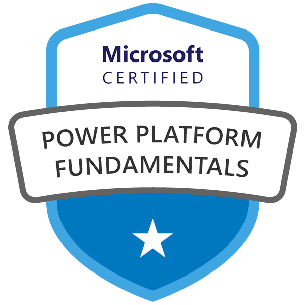 Power Platform Fundamentals certification badge